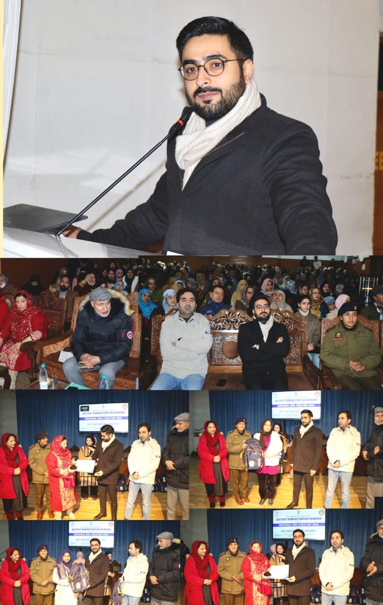 Srinagar Admin organises programme on National Girl Child Day-2026 under BBBP at Women’s College M.A Road