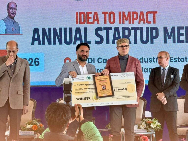 Orchardly Named Top Emerging Startup of J&K at J&K Startup Awards