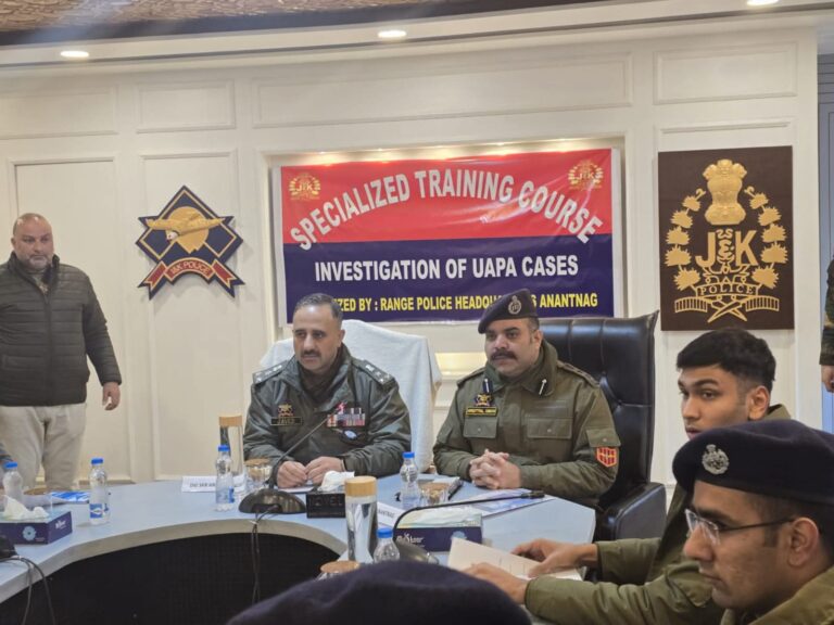 DIG South Kashmir Inaugurates Specialized Training Programme for Investigating Officers
