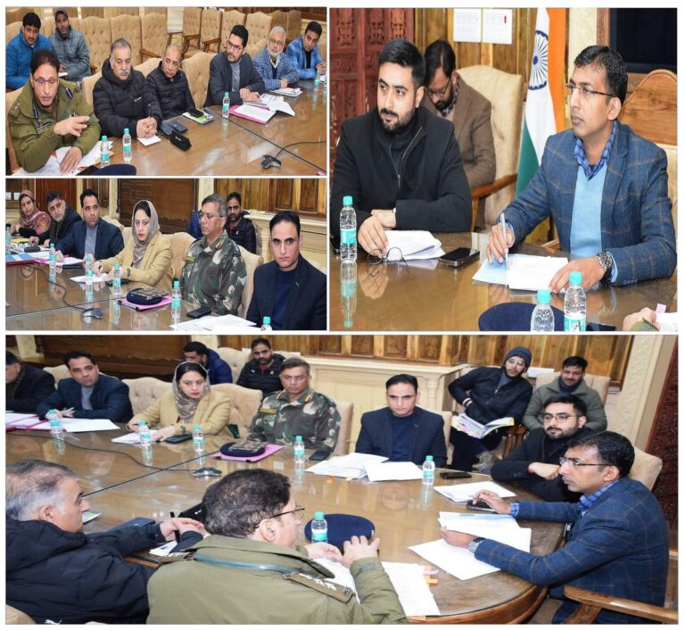 Div Com reviews progress on Traffic Streamlining in Srinagar