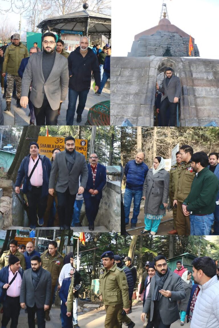 DC Srinagar, SSP Traffic visits Shankaracharya Temple