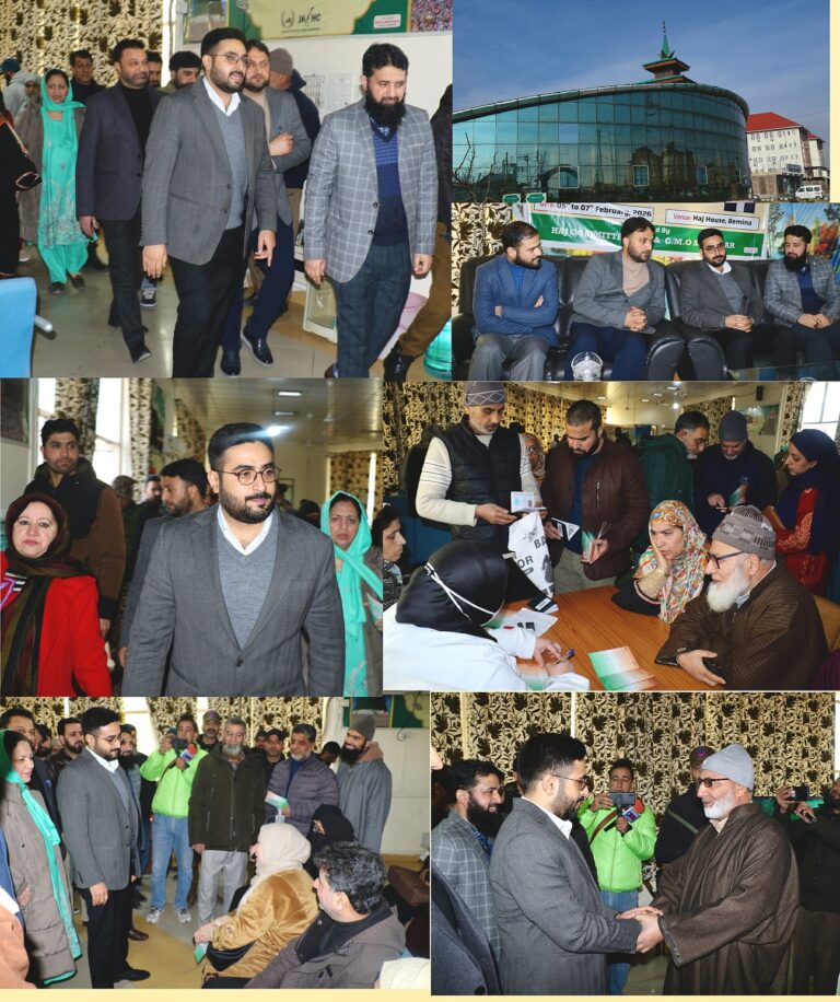 Hajj-2026     DC Srinagar kick starts vaccination programme for Hajj pilgrims at Haj House Bemina
