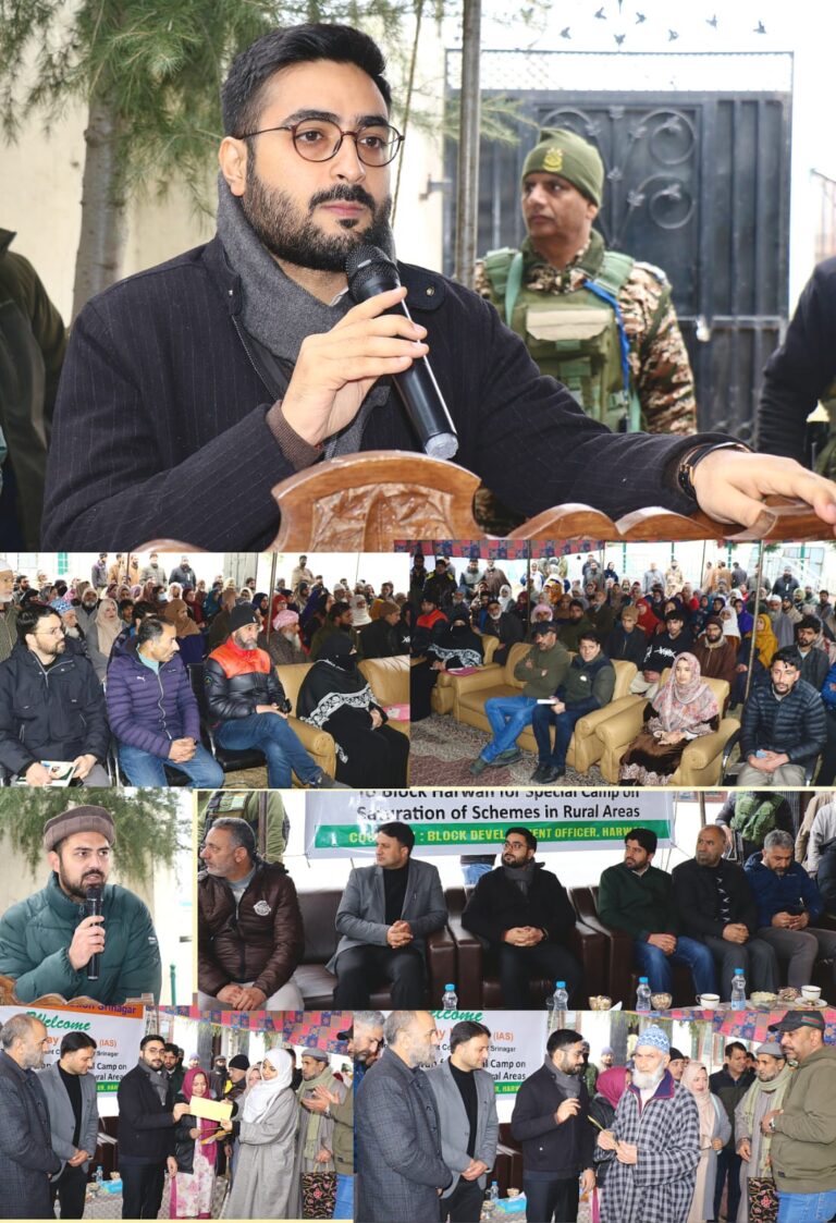 DC Srinagar presides over Mega Awareness Camp in Harwan for coverage under Government welfare schemes