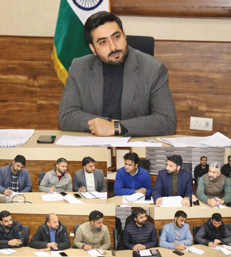 DC Srinagar conducts Tehsil-wise review of progress on key Revenue matters, also reviews digitisation of revenue records