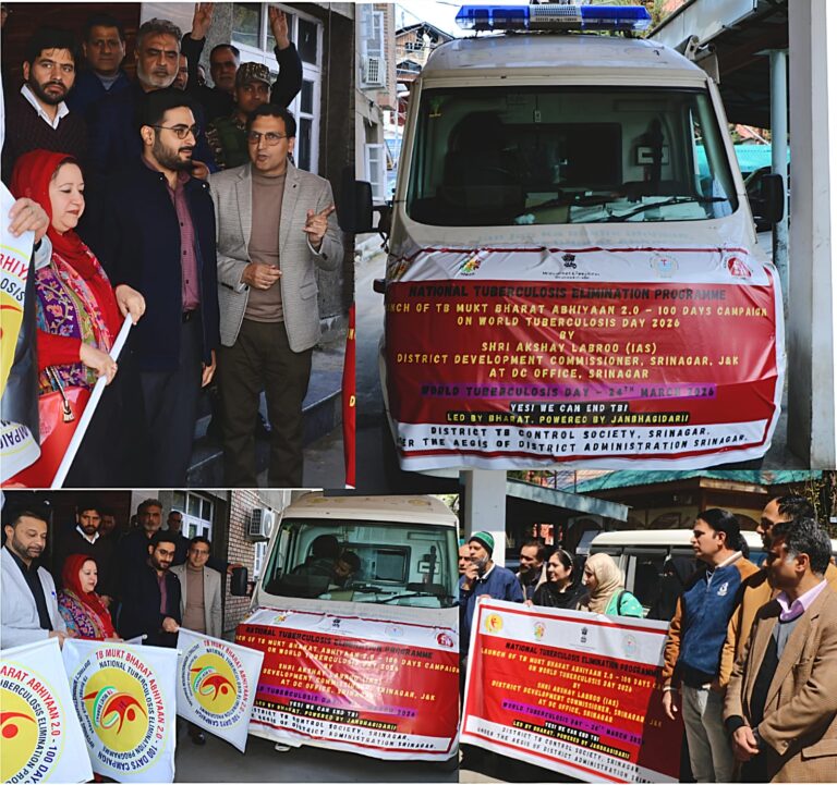 DC Srinagar Kicks Off “TB Mukt Bharat Abhiyaan 2.0” with 100-Day Special Campaign